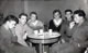 (01) Derna. HQ.Coy 1956-57. 1st Leftt Brian Castle, 4thLeft, Den Redings Ron Lillywhite, On Right