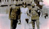 With Wife Nell & Pal In India